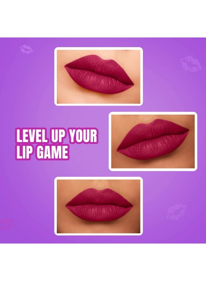 Elle 18 Color Pops Matte Lipstick, Code Red, Moisturising Bullet Matte, with Vitamin E, Highly Pigmented, Infused with Jojoba Oil and Shea Butter | 4.3 g - Image 3